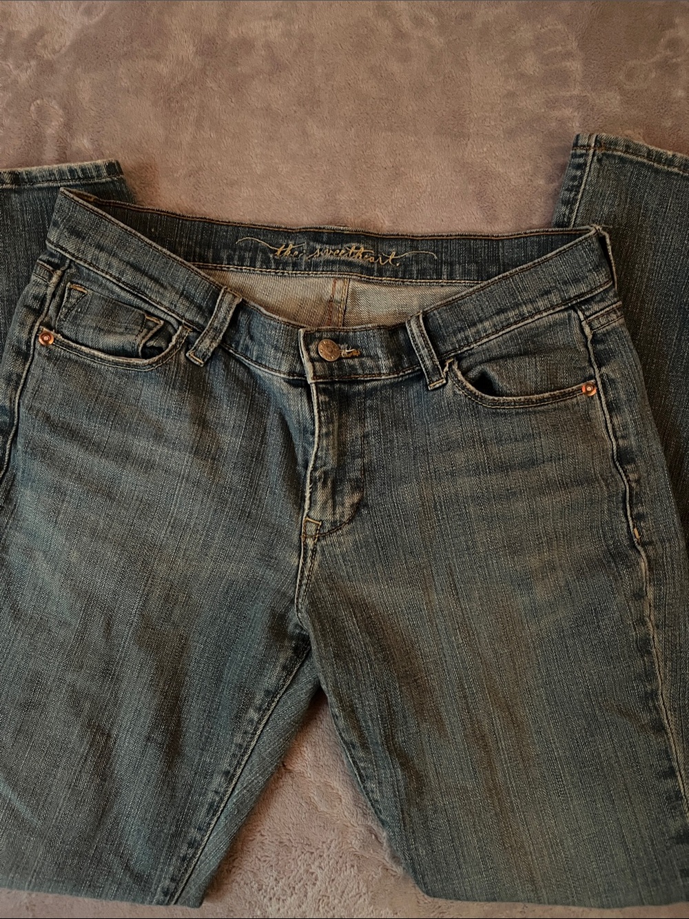 Women’s Straight Leg Jeans in Medium Blue — Hudson
